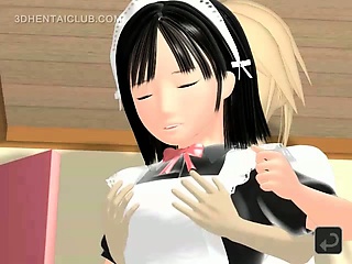 Hentai Maid Opening Giving Hot Blowjob...