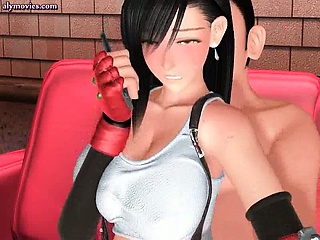 Hot Animated Bimbo Rubs With Tits...