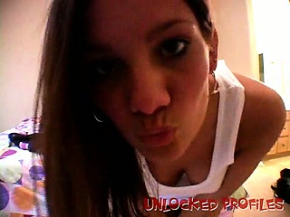 Seductive Exgirlfriend Kate Showing Slit Under...