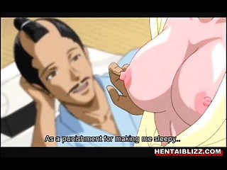 Busty japanese hentai caught poked by...