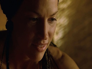 Jolene Blalock While Lying Atop...