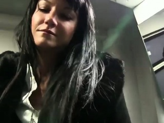 Dark Haired Amateur Fucked In Public...