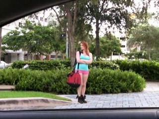  Rainia Belle Hitch Hikes And Pussy Fucked In Public...