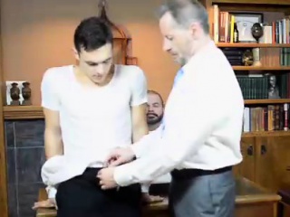 Mormon Gay Dude Stripped Of Underwear By Older Guy...