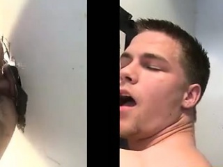 Gay Dude Gets Ass Fucked By Straight Guy Through Gloryhole...