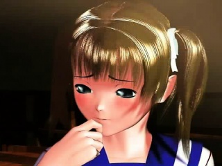 Shy 3d Anime Schoolgirl Show Tits...