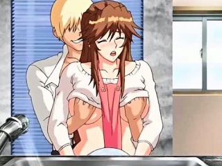 Anime Wife Fucked Doggy In Kitchen...