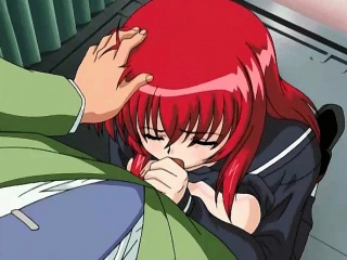 Sexy Redhead Anime Babe Blows...