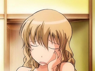 Busty japan anime vibrating her ass...