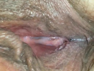 Horny wet milf muff really closeup