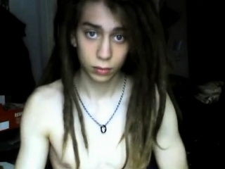 Long Haired Twink Jerking...