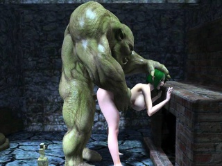 3d anime orc fucking busty elf...