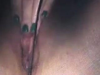 Nylon Covered Pussy Close Up...