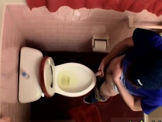 Diaper Daddy Unloading In The Toilet Bowl...