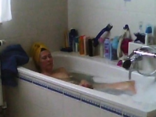 Spied Shaving In Bath...