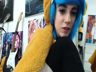 Great Pussy On Blue Haired Teen On Webcam...