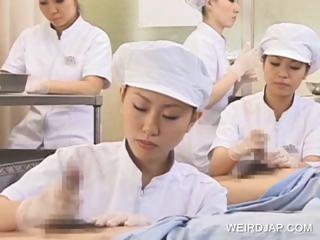 Japanese Nurse Working Hairy S...
