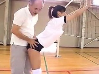 Asian Schoolgirls In The Gym Get One On One Instruction And...