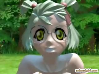 3d hentai girls gets monster fucked in the forest