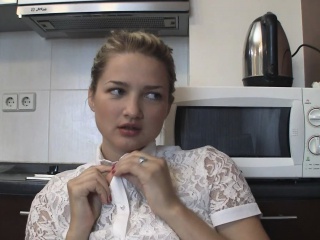 Blonde Amateur Demoiselle Prepares For The Webcam Session...