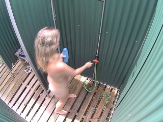 Milf Cought In Public Shower...