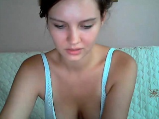 Hot teen smoking on webcam