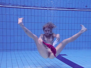 Proklova Takes Off Swims Under Water...