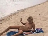 Naked Girls Outside on beach