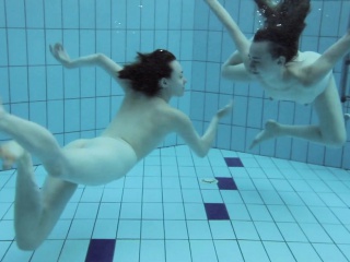 Two Hot Hairy Beauties Underwater...