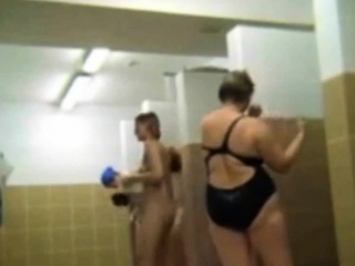 Teens And Moms In Public Shower Room...