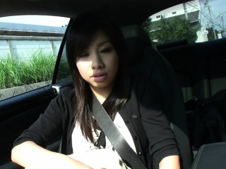 Cute Asian Fingered After Blowing Car...