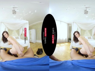 Footjob And Fuck In Stockings Virtual Reality Pov...