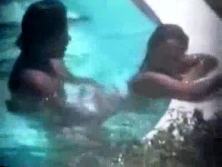 Hot brute caught fucking in the hotel pool by a peeper