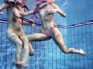 Duna and nastya horny underwater lesbians...