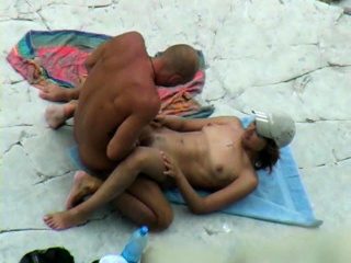 Hidden Video Of French On Beach...
