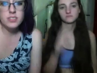 Two girls flashing on cam