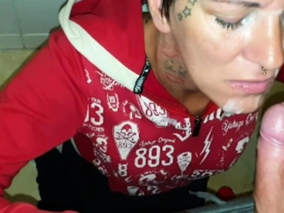 German Tattoo Milf Girlfriend At Public Toilet Pov Sex...