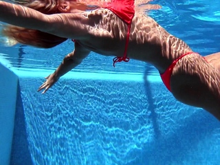 Mary Kalisy Russian Babe Swimming Pool...