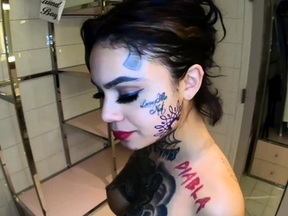 Genevieve Pounded While Having Her Face Tattooed...