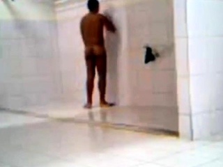 Caught turned on in gym shower...