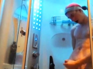 Cute Russian With Big Cock In Shower...