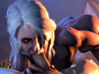 The witcher 3 ciri 3d animated...