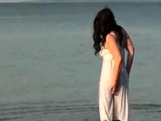My Pantyhose Girlfriend See Through Beach...