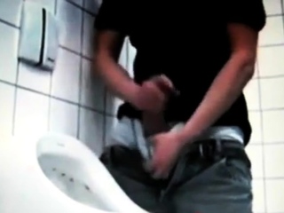 Azeri Jerking Huge Cock At Public Toilet...