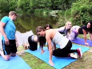 Brits Doing Yoga And Clothed...