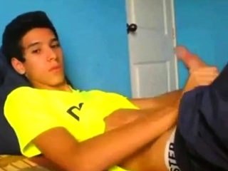 Latino Twink Shows Off When Jerking...
