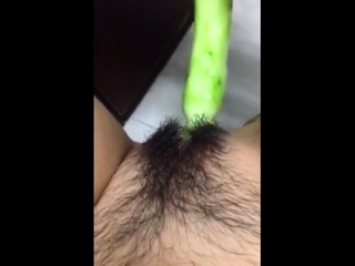 Horney Student Shape Cucumber As Cock And Fuck Herse...