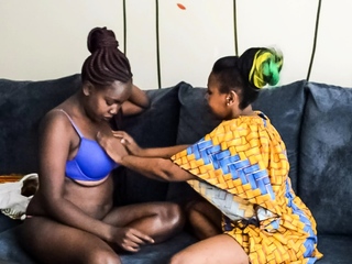 Hot real african lesbian action on...