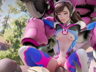 Busty dva gets a huge massive cock in her pussy
