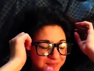 Cum on girls glasses (napoletana)